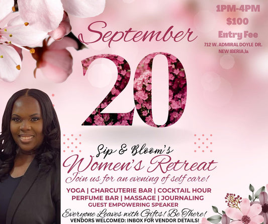 Sip &amp; Bloom’s Women’s Retreat – 1st Anniversary Celebration