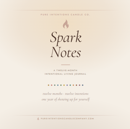 Spark Notes monthly intentional living journal cover