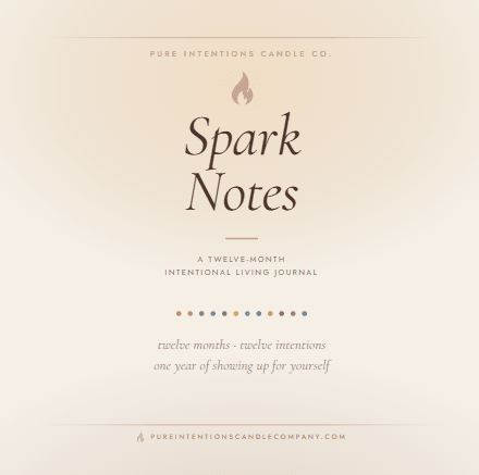 August Spark Note | Learn Something Small - Pure Intentions Candle Company